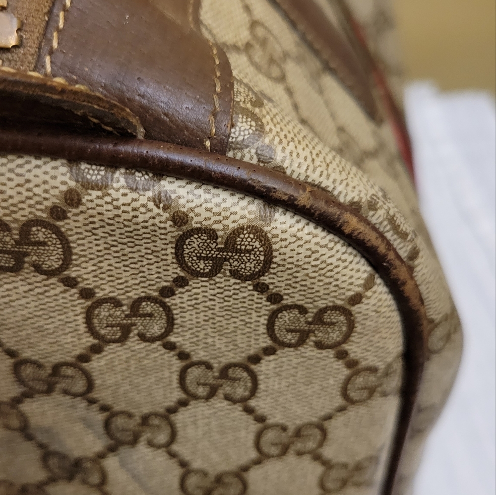 Gucci Tan Supreme Coated Canvas Ophidia Boston Handbag - Picture 13 of 16